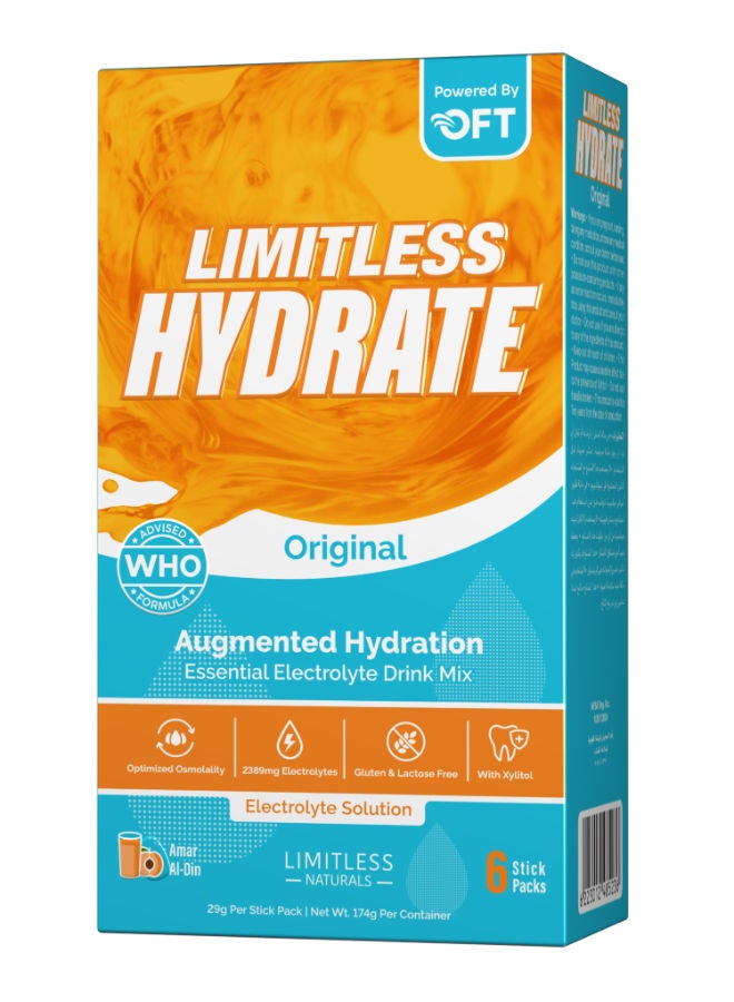 Limitless Hydrate Original Amar Eldin 6 stick pack
